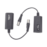 Kit EXTENSOR IP por cable CABLE COAXIAL para distancias de HASTA 200 m / REUTILIZA EL CABLEADO EXISTENTE PARA CONECTAR CÁMARAS IP / No Requiere Energía / Transmisión en Tiempo Real / Protección Contra Sobretensiones Incorporada