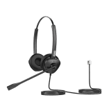 Diadema Binaural con Audio HD y Brazo Ajustable de 260°, Conexión RJ9 y Sonido de Alta Definición