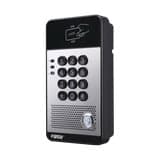 Audio Portero IP con 2 líneas SIP, relevador integrado, teclado numérico y lectora de tarjetas RFID para control de acceso, PoE
