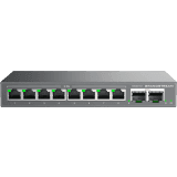 Switch L2 Lite Administrable de 10 Puertos / 8 Puertos Ethernet 2.5 Gigabits / 2 Puertos SFP+ 10 Gigabits / VLAN / QoS / Montaje en Escritorio o Pared / Compatible con GDMS