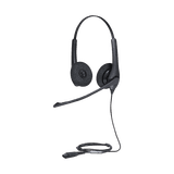 Jabra Biz 1500 Duo, auricular profesional con cancelación de ruido, ideal para contact center con conexión QD (1519-0157)