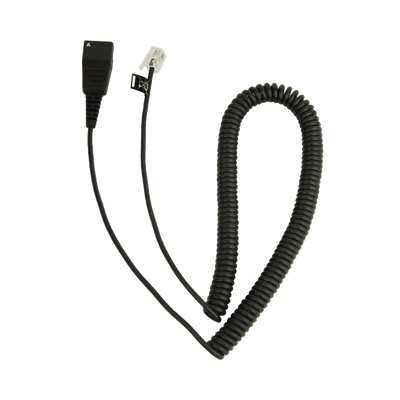 Jabra Cord - Cable enroscado con conexión QD a modular RJ para teléfonos IP de CISCO (8800-01-37)