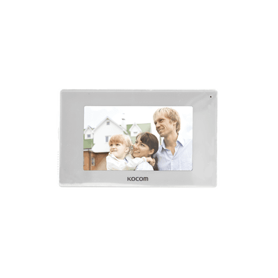 MONITOR 7" COLOR BLANCO, ALTA DEFINICIÓN (HD),TIPO ESPEJO, CON ENTRADA MICROSD PARA GRABACIÓN
