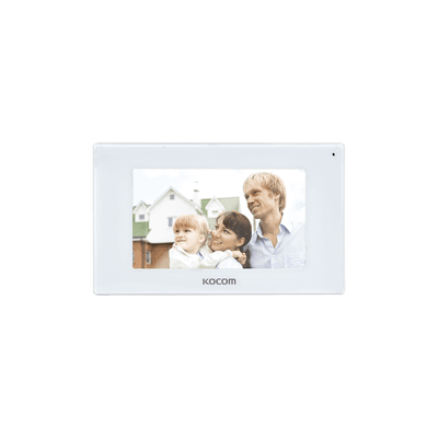 MONITOR 7" COLOR BLANCO, ALTA DEFINICIÓN (HD), CON ENTRADA MICROSD PARA GRABACIÓN