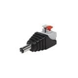 Adaptador tipo Jack de 3.5 mm Macho Polarizado de 12 Vcc con Terminales de Presión.