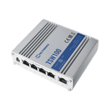 Switch Industrial No-Administrable 5 puertos Gigabit, PoE en 4 puertos 802.3af/at (120W)