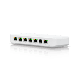 USW Ultra Switch de 8 Puertos GbE (7 Puertos PoE+ y 1 Puerto Entrada PoE++) con Opciones de Montaje Versátiles