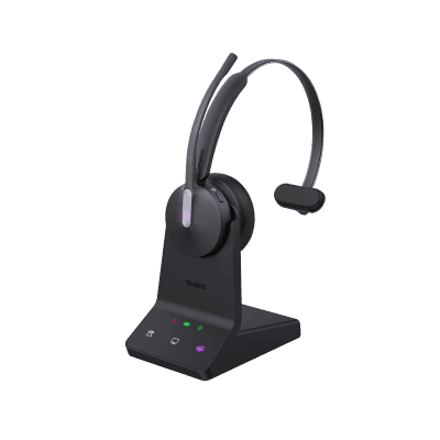 Diadema Inalámbrica WH64 Mono de Yealink con Certificación Teams y Altavoces de 30 mm para Audio HD