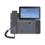 Videoteléfono IP inteligente Insignia, Android 9.0, 20 líneas SIP, pantalla a color 7" ajustable, Teclado de iluminación configurable, PoE, conferencia local de 10 vías.