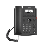 Teléfono IP empresarial para 2 lineas SIP con pantalla LCD, Códec Opus, conferencia de 3 vías, PoE.