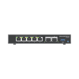 4 en 1: Firewall Nueva Generación, Router, PBX IP, Switch Gigabit de 5 Puertos (4 PoE) y 2 Puertos SFP 2.5 Gigabit