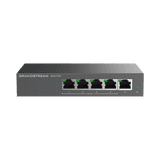 Switch PoE+ Gigabit No Administrable / 5 puertos 10/100/1000 Mbps / 4 puertos PoE+ / hasta 60W