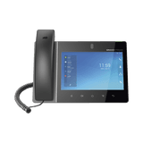 Teléfono IP Android 11, 16 líneas SIP con 16 cuentas, pantalla táctil 8", puertos Gigabit, Wi-Fi, Bluetooth, PoE, codec Opus, IPV4/IPV6 con gestión en la nube GDMS