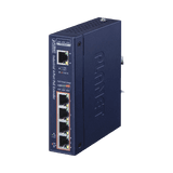 Extensor Industrial PoE, Entrada PoE 802.3 bt y 4 Puertos de Salida Gigabit 802.3 af/at