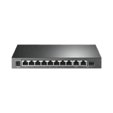 Switch PoE+ No Administrable De Escritorio 10 Puertos / 8 puertos 10/100/1000 Mbps PoE af/at Inteligiente / Presupuesto 123 W / Modo Extendido hasta 250 metros