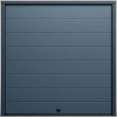Puerta D / Garage D / Alta Calidad / Linea Central / Color GRIS / acabdo DELUXE / 18X9 pies / AISLADA / Estilo Americana.