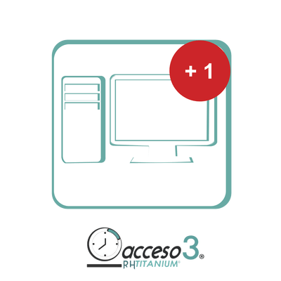 [BAJO PEDIDO] Expansión (Activacion adicional) para Software de Tiempo & Asistencia compatible con SISTEMAS DE NOMINA / Acceso3 - TITANIUM