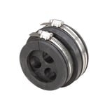 Bota pasamuro de 5". Incluye 3 orificios para cable de 7/8"