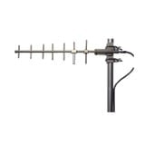 Antena Base Direccional 806-869 MHz, diseño robusto, protección contra hielo.