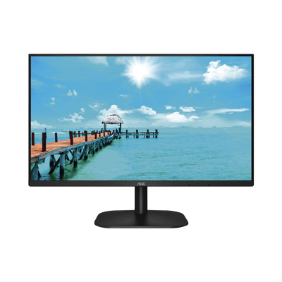 Monitor LED de 27" VESA, Resolución 1920 x 1080 Pixeles, Entradas de Video VGA / HDMI. Panel IPS LCD Backlight LED. Ultra Delgado
