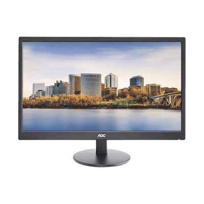 Monitor LED de 24", Resolución 1920 x 1080 Pixeles con Entradas de Video VGA/HDMI. Panel MVA y Altavoces Integrados. Compatible VESA