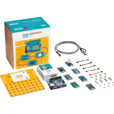 Kit Arduino® Plug and Make / Arduino® UNO R4 WiFi / 7 Nodos Modulino® / Conexión I2C Qwiic / Compatible con Arduino® Cloud / Sin Soldadura