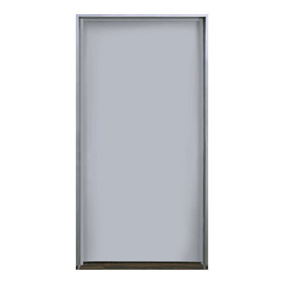 Puerta metálica galvanizada 3x7 pies / Resistente a fuego por 180 min. /Preparación para cerradura cilíndrica y refuerzo para cierra puerta