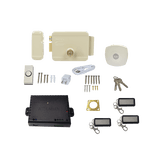 Kit Cerradura Eléctrica 321DC Izquierda y Hub para Apertura a través de Smartphone, Compatible con YALE CONNECT