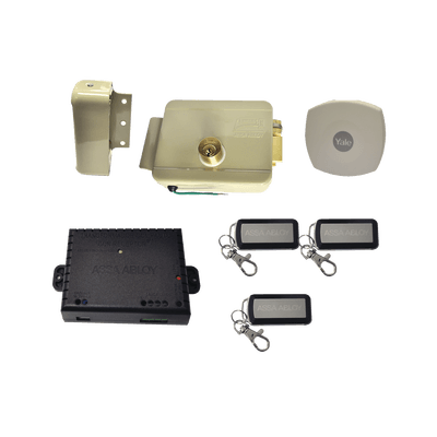 Kit Cerradura Eléctrica 321DC Derecha y Hub para Apertura a través de SmartPhone , compatible con Yale CONNECT