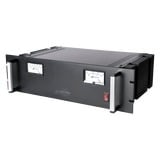 Fuente de poder 13.8Vcc, 35A, lineal regulada con circuito cargador de baterías, para instalación en rack