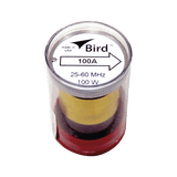 Elemento de 100 Watt en Línea 7/8" para Wattmetro BIRD 43 en Rango de Frecuencia de 25 a 60 MHz.