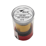 Elemento de 50 Watt en linea 7/8" para Wattmetro BIRD 43 en Rango de Frecuencia de 800 a 1000 MHz.