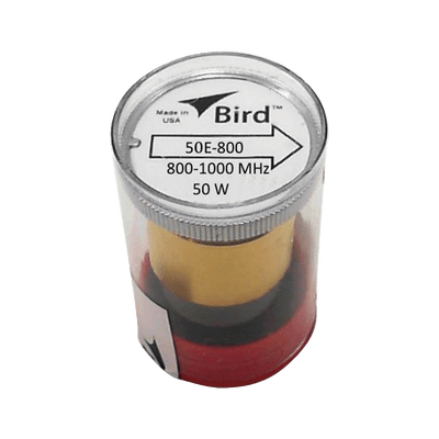 Elemento de 50 Watt en linea 7/8" para Wattmetro BIRD 43 en Rango de Frecuencia de 800 a 1000 MHz.