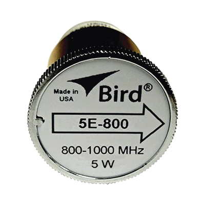 Elemento de 5 Watt en linea 7/8" para Wattmetro BIRD 43 en Rango de Frecuencia de 800 a 1000 MHz.