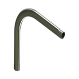 Codo de 90° de 1 1/4" (32mm) pared gruesa con rosca galvanizado etiqueta amarilla