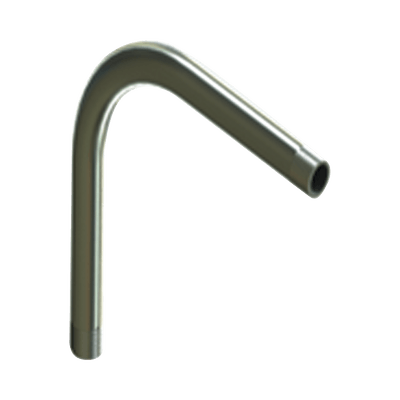 Codo de 90° de 1 1/4" (32mm) pared gruesa con rosca galvanizado etiqueta amarilla