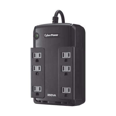 UPS de 350 VA/255 W, Topología Standby, Entrada 120 Vca NEMA 5-15P, Tipo Gabinete Compacto, Con 6 Tomas NEMA 5-15R