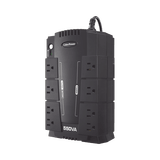 UPS de 550 VA/330 W, Topología Standby, Entrada 120 Vca NEMA 5-15P, Tipo Gabinete Compacto, Con 8 Tomas NEMA 5-15R