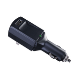 Cargador USB Portátil, Con Entrada 120 Vca o Toma Vehicular (encendedor de cigarrillos), Puerto USB de 5 Vcc 1 Amp