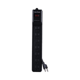 Multicontacto Con Supresor de Picos, Voltaje de Entrada 125 Vca NEMA 5-15P, Con 7 Salidas NEMA 5-15R, 1500 Joules