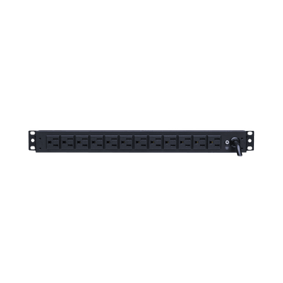 PDU Básico Para Distribución de Energía, Con 12 Tomas NEMA 5-15R Traseras, 1UR, 15 Amp, 120 Vca