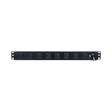 PDU Básico Para Distribución de Energía, Con 8 Tomas NEMA 5-15R Traseras y 2 Tomas 5-15R Frontales, 1UR, 15 Amp, 120 Vca