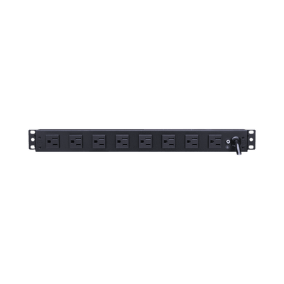 PDU Básico Para Distribución de Energía, Con 8 Tomas NEMA 5-15R Traseras, 1UR, 15 Amp, 120 Vca