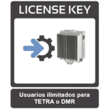 Licencia para sistemas DAMM de usuarios ilimitados para protocolo TETRA o DMR