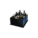 Combinador dB SPECTRA, en Panel /Rack 19", 380-400 MHz,6 Canales, 100 kHz de Sep. N Hembras.