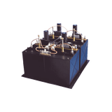 Combinador dB SPECTRA, en Panel /Rack 19", 450-470 MHz, 6 Canales, 100 kHz de Sep. N Hembras.