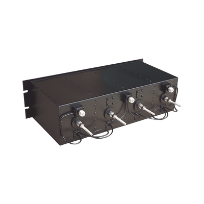 Duplexer Pasa Banda/Rechazo de Banda, UHF de 370-410 MHz, para montaje en Rack de 19 in, 50 Ohm, 4 Cavidades, 150 Watt, N Hembra.