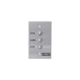 Botonera triple compatible con motores para portones abatibles y corredizos Doorking / Uso en interiores / Fácil instalación en caja estándar