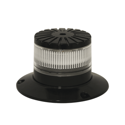 Baliza LED compacta discreta, domo claro, color verde