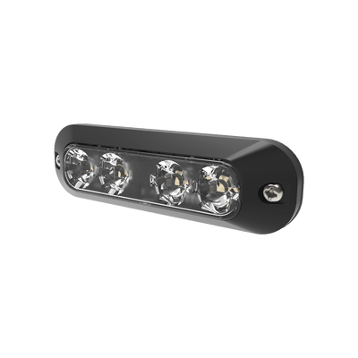 Luz perimetral, 4 LEDs Ultra Brillantes, color ambar / azul